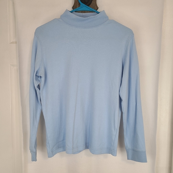 (978) Speculation Petite Woman's Long Sleeve Turtleneck, Size: PS Light Blue - Picture 1 of 16